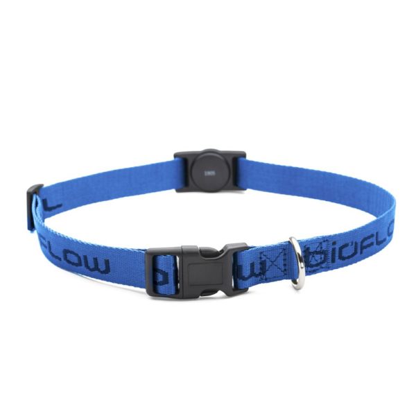 Blue magnetic dog collar