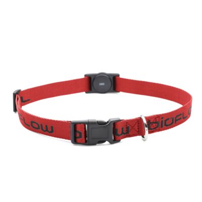 Red magnetic dog collar